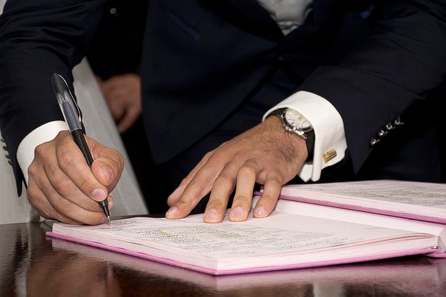 Podpis smlouvy